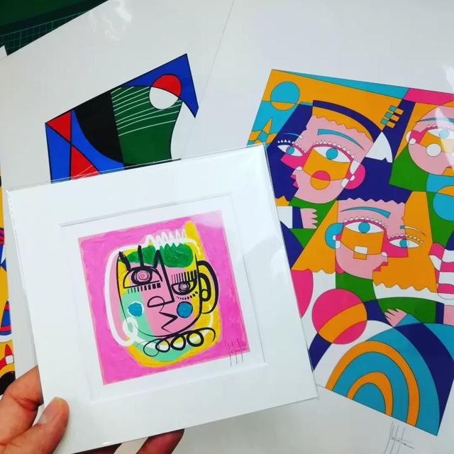 Opera su carta e tecniche miste — Art brut e grafiche d'autore di Stefano Fiore