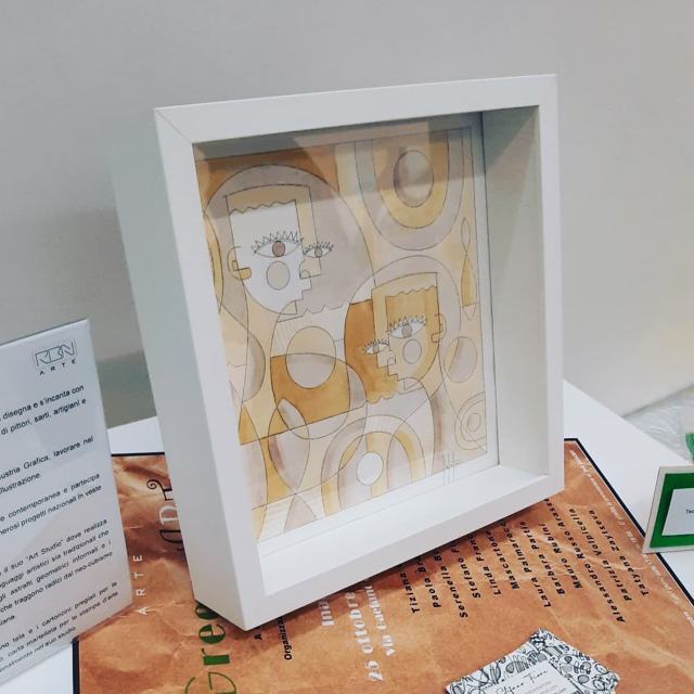 Figurativo colorato con il caffè e more — Art brut e grafiche d'autore di Stefano Fiore