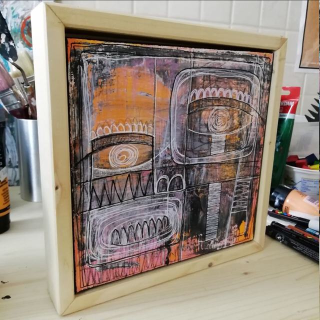 Opera su carta e tecniche miste — Art brut e grafiche d'autore di Stefano Fiore