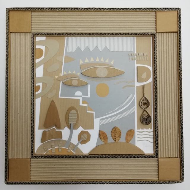 Mostra Green Art — figurativo con cartoncini riciclati — Art brut e grafiche d'autore di Stefano Fiore