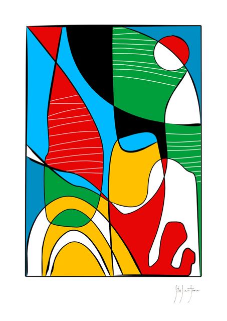 Composizione digitale n. 27 — Arte astratta digitale di Stefano Fiore