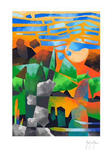 Composizione digitale n. 28 — Arte astratta digitale di Stefano Fiore