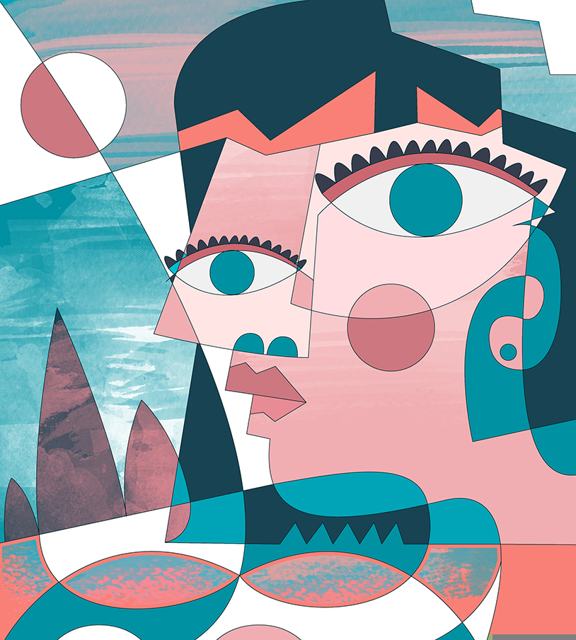 Seduta osservo il mondo — Illustrazioni figurative di Stefano Fiore