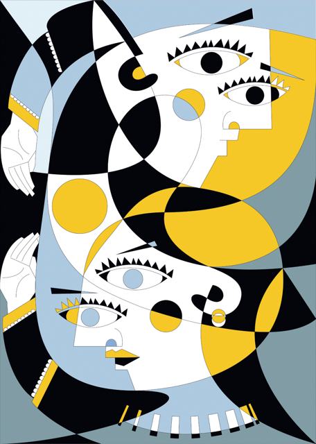 La chiromante — Illustrazioni figurative di Stefano Fiore